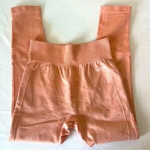 Aybl Motion Seamless Workout Athletic Casual Leggings Size S Peach